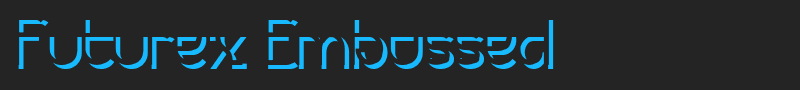 Futurex Embossed font